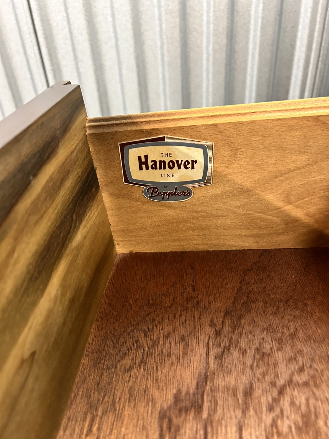Vintage Mid-Century Peppler's Hanover Line Solid Walnut Dresser - photo 2