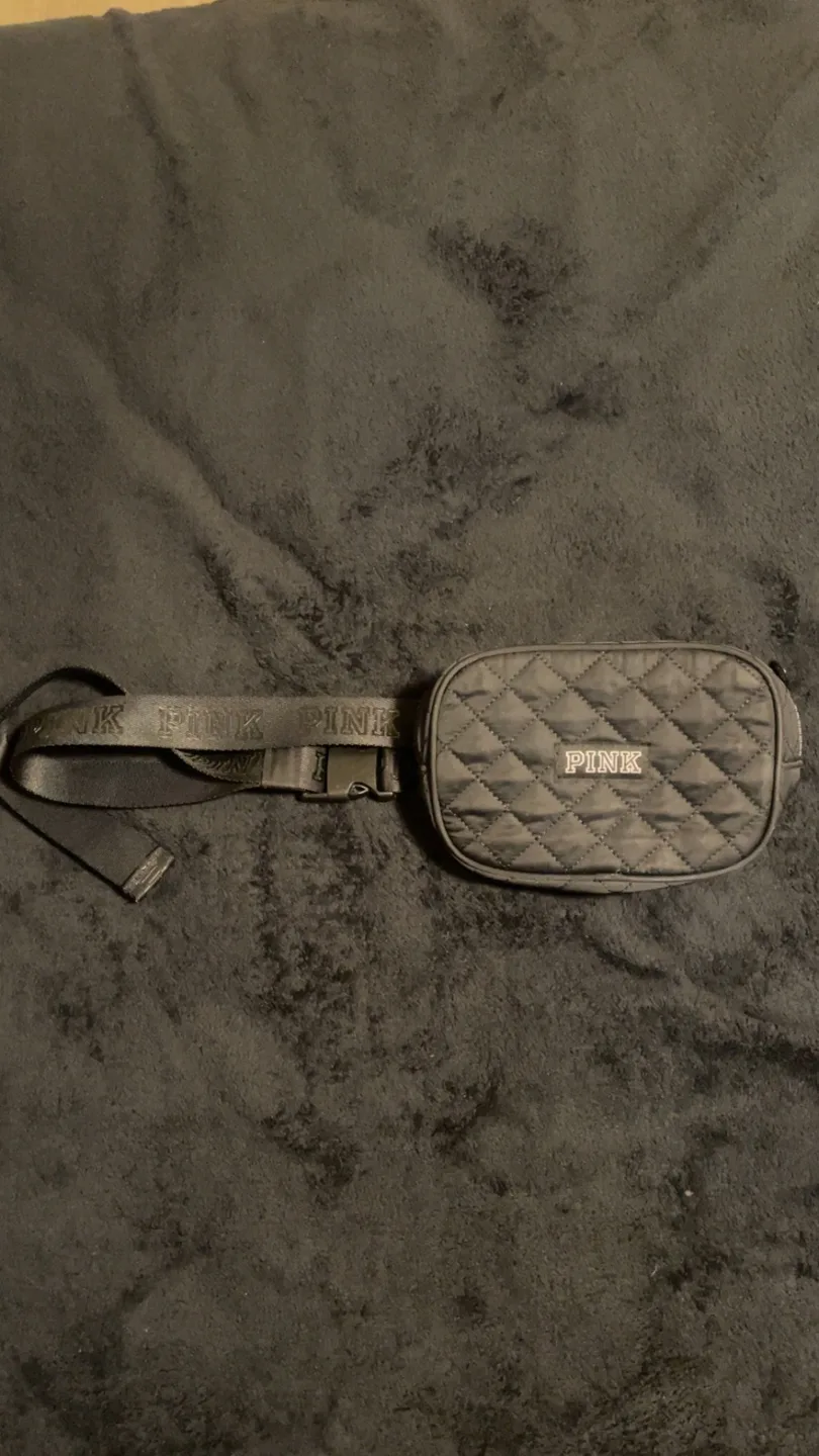 PINK Quilted Waist Bag thumbnail
