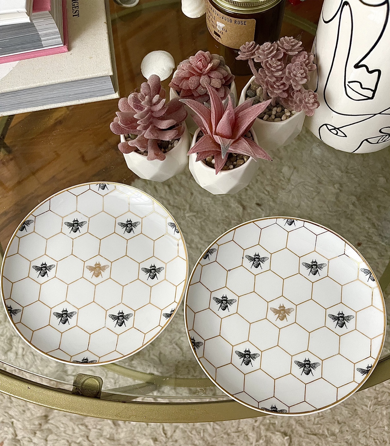 Williams Sonoma Honeycomb Appetizer Plates