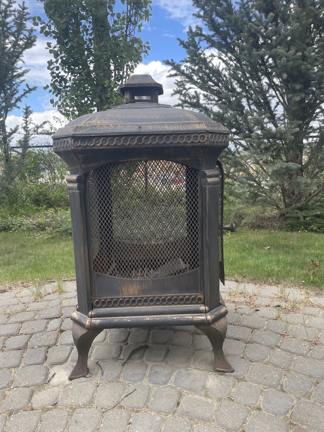 Metal Outdoor Fireplace