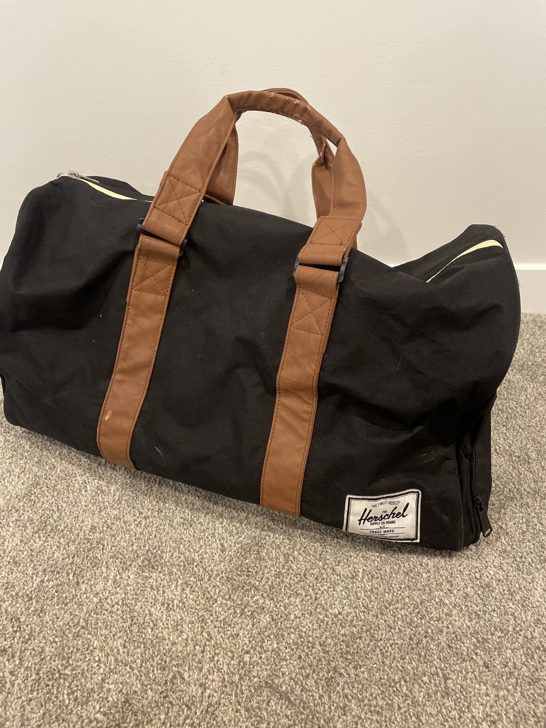 Herschel Black Duffle Bag