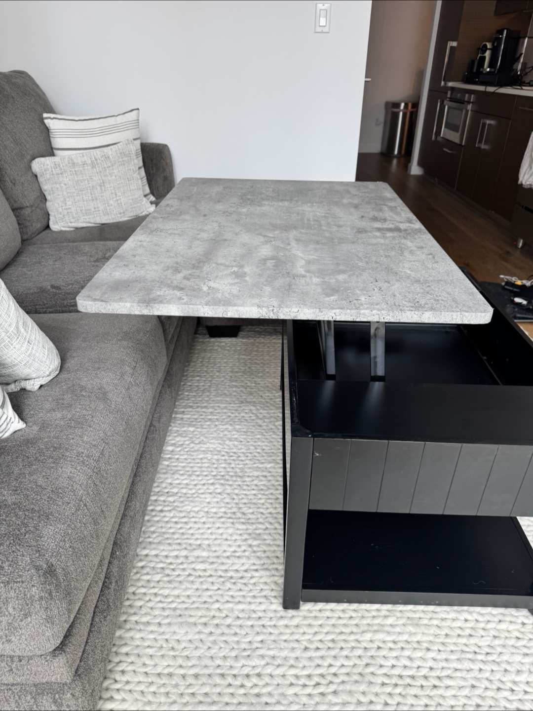 Lift Top Coffee Table with Storage - photo 5
