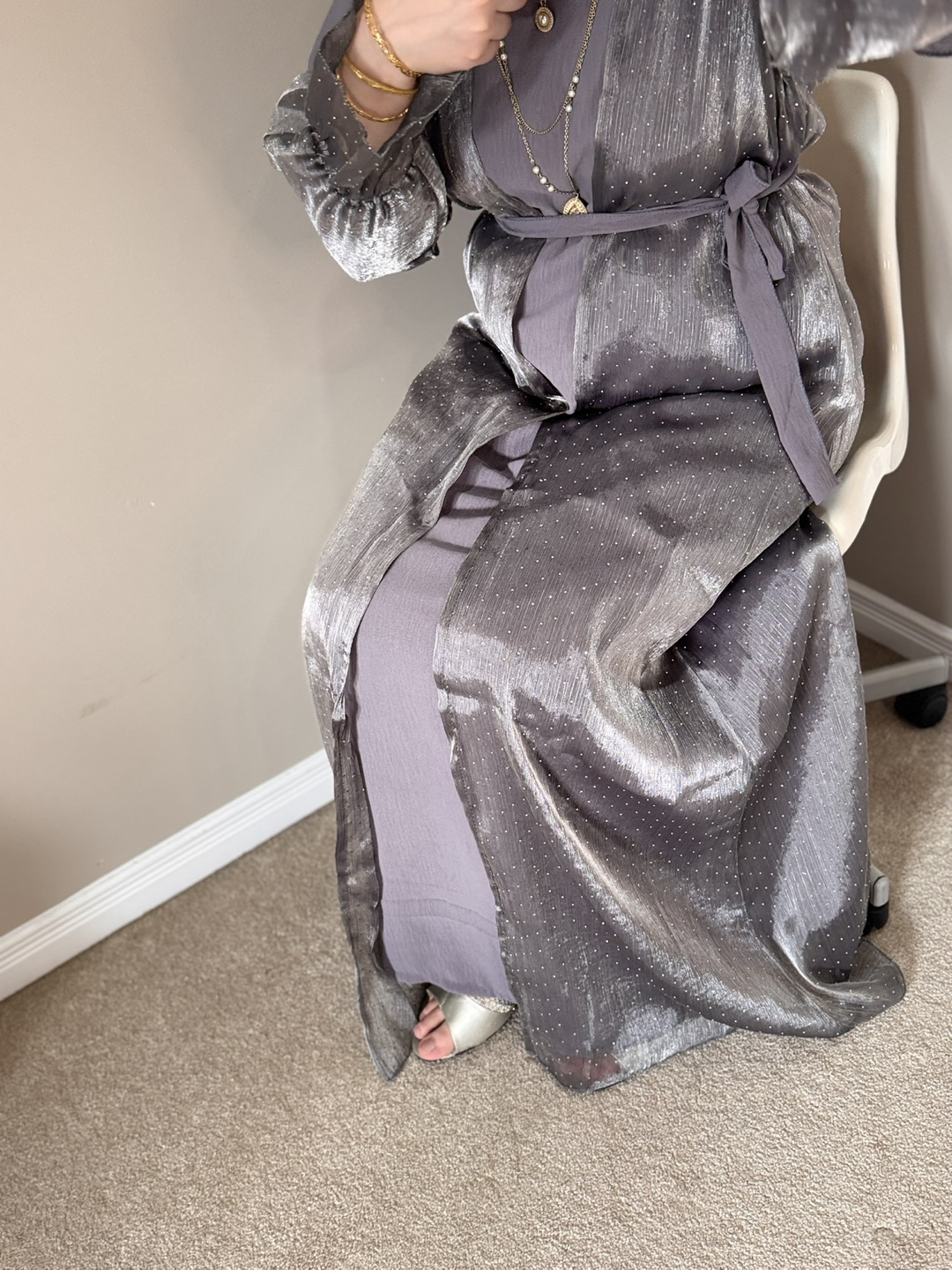 Shimmering Grey Outfit