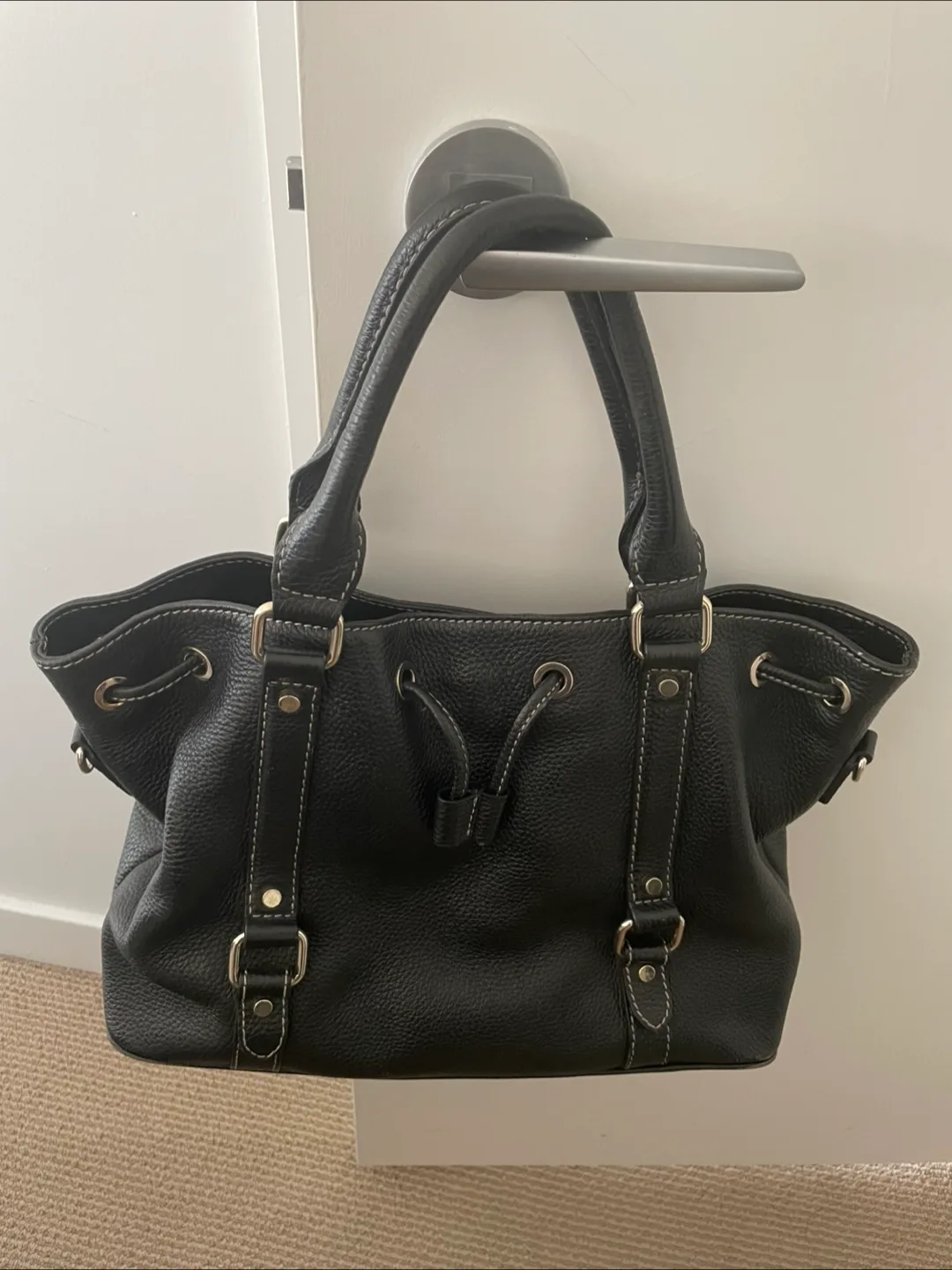 Danier Black Leather Shoulder Bag thumbnail