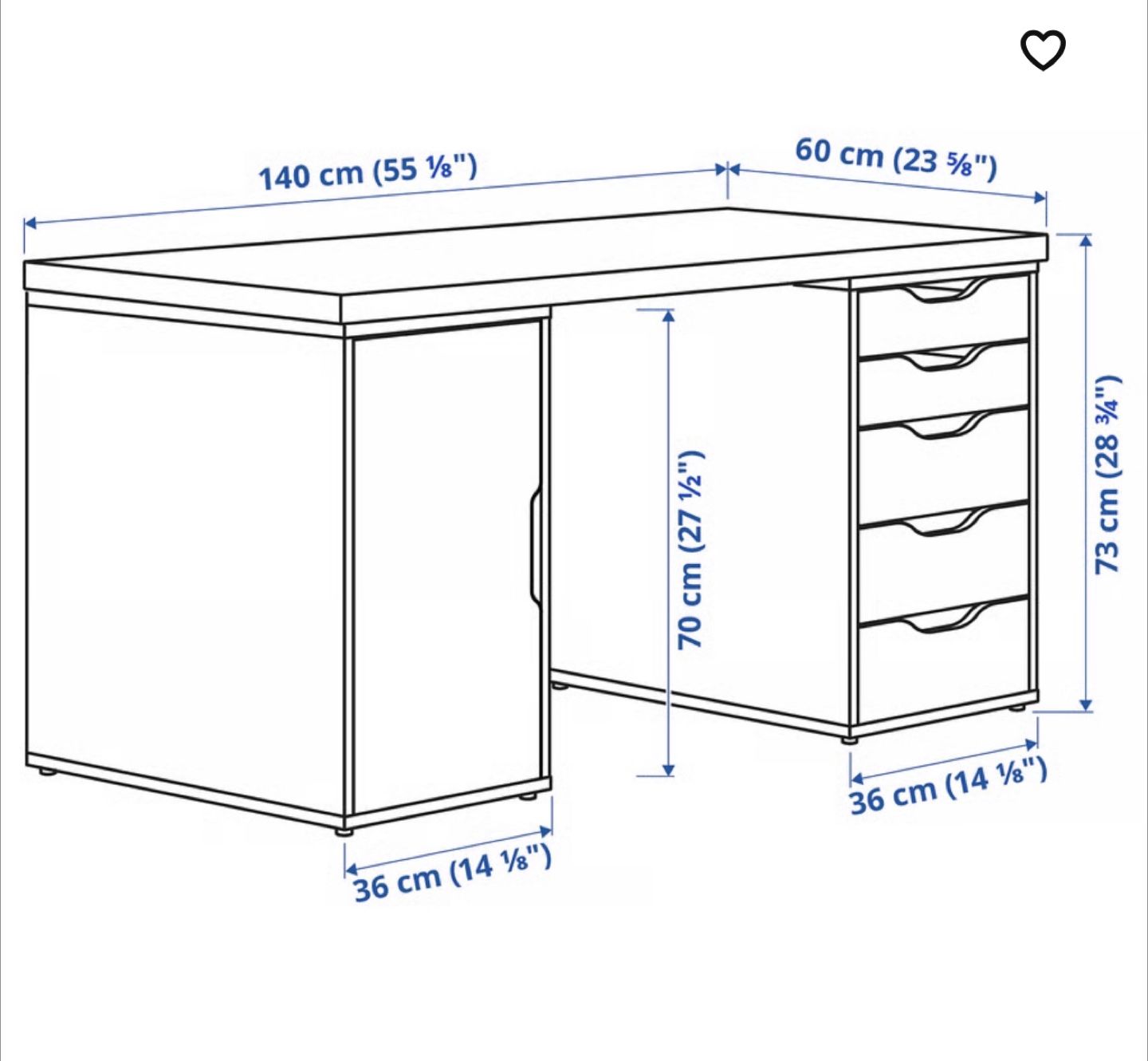 White Office Desk
