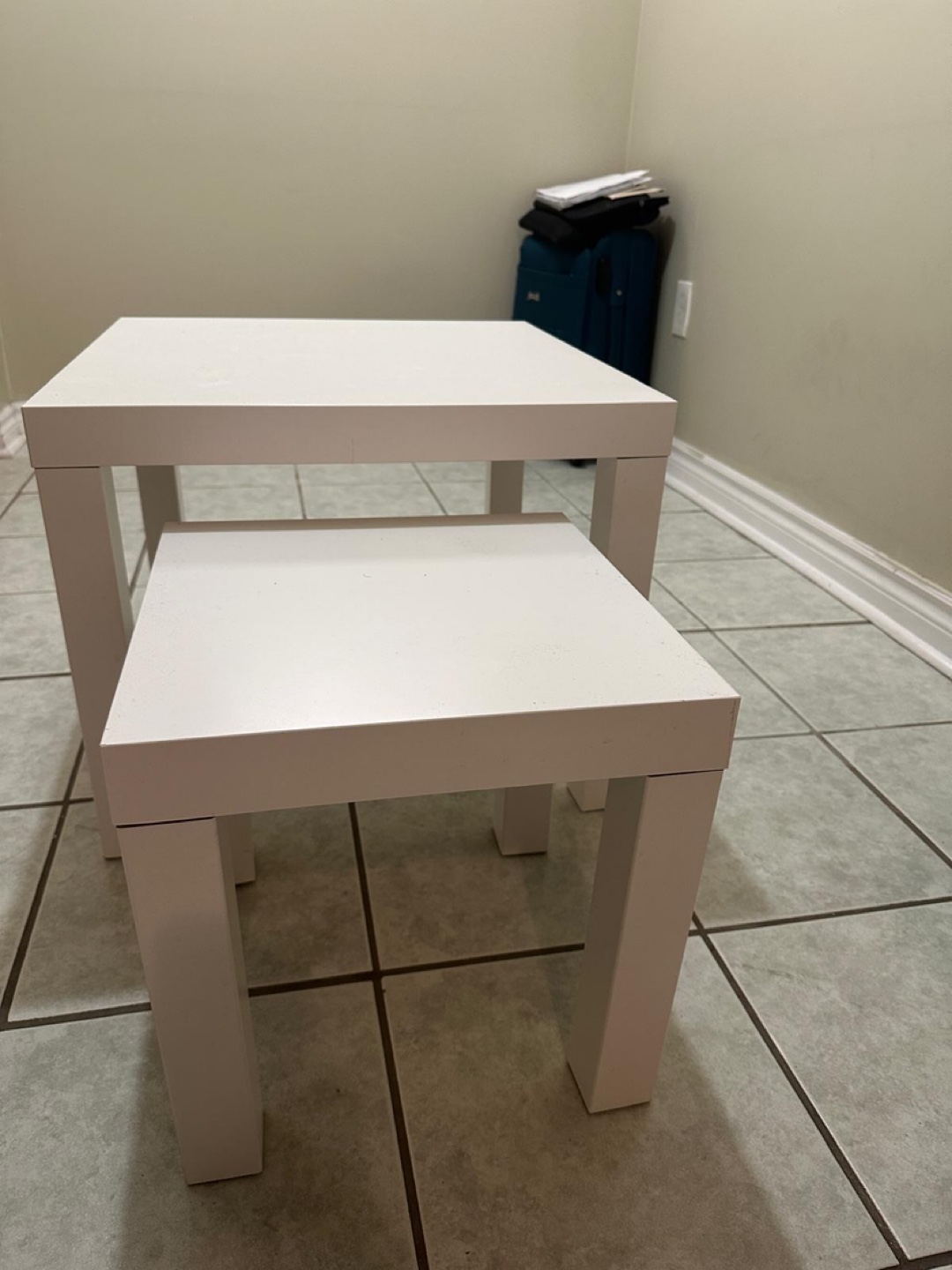 Ikea White Square Nesting Tables