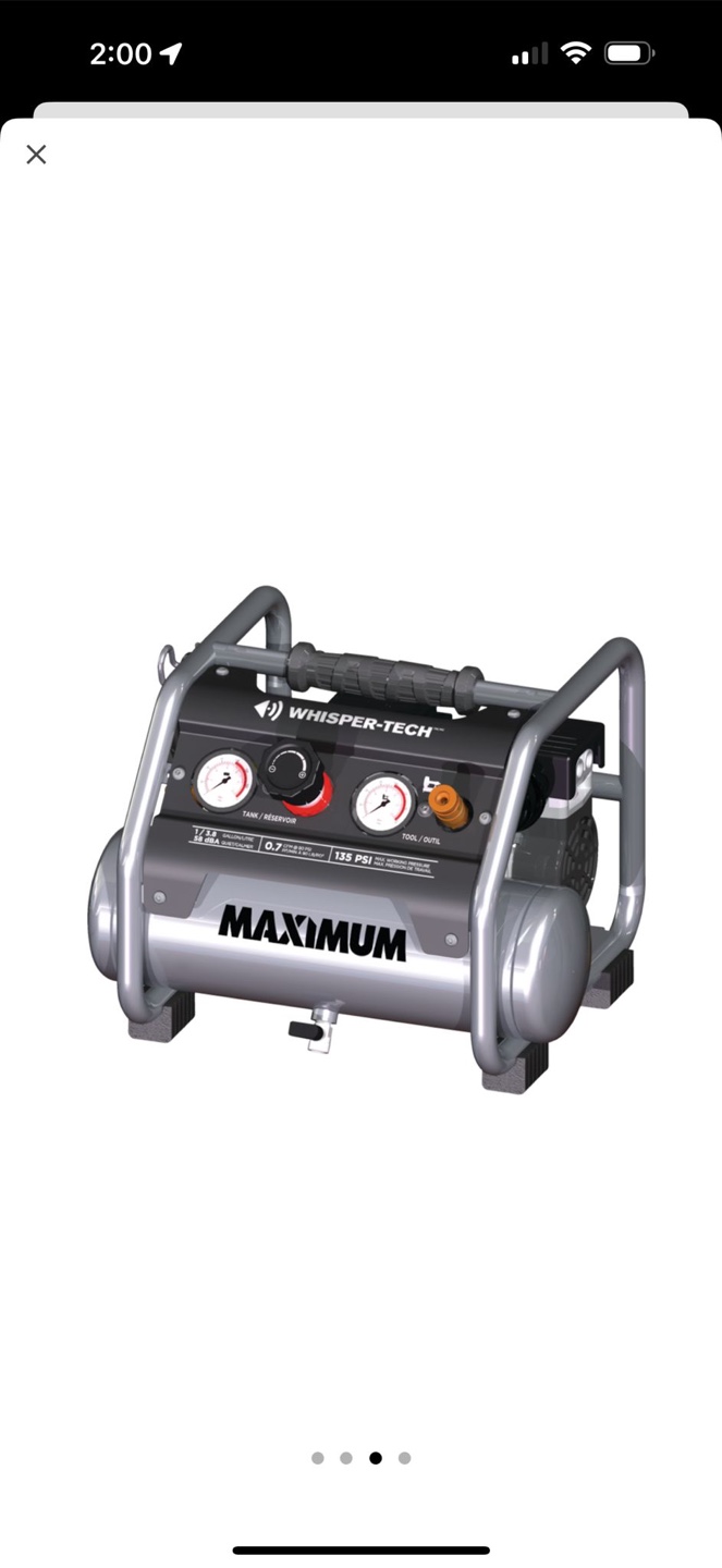 MAXIMUM 1-Gallon Quiet Air Compressor - photo 3