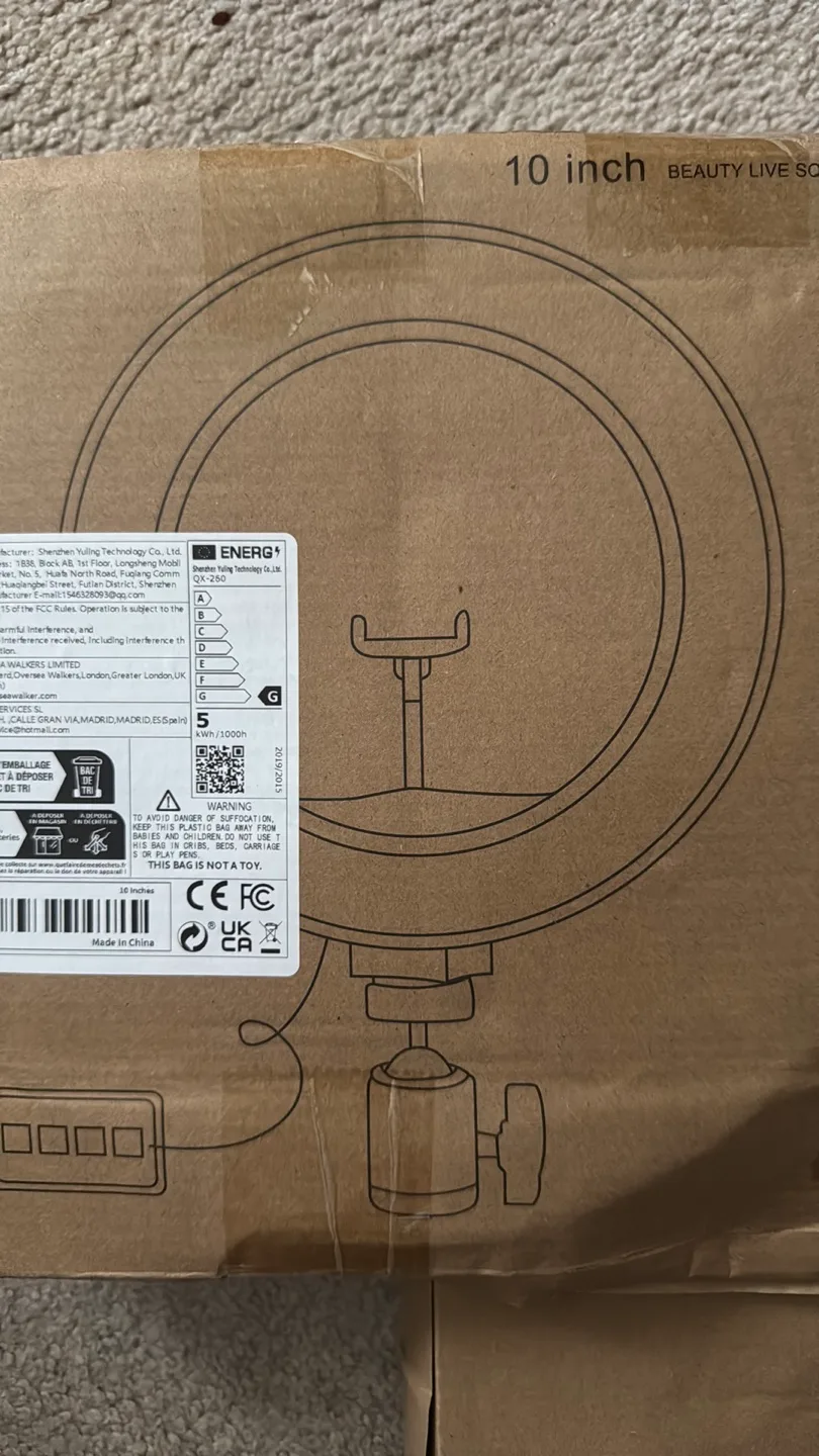 10-inch LED Ring Light with Phone Holder