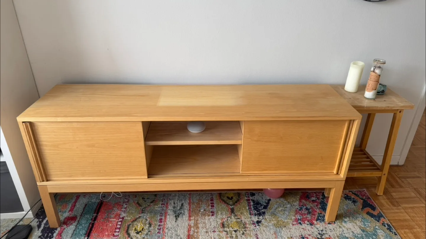 TV Stand - Light Oak thumbnail
