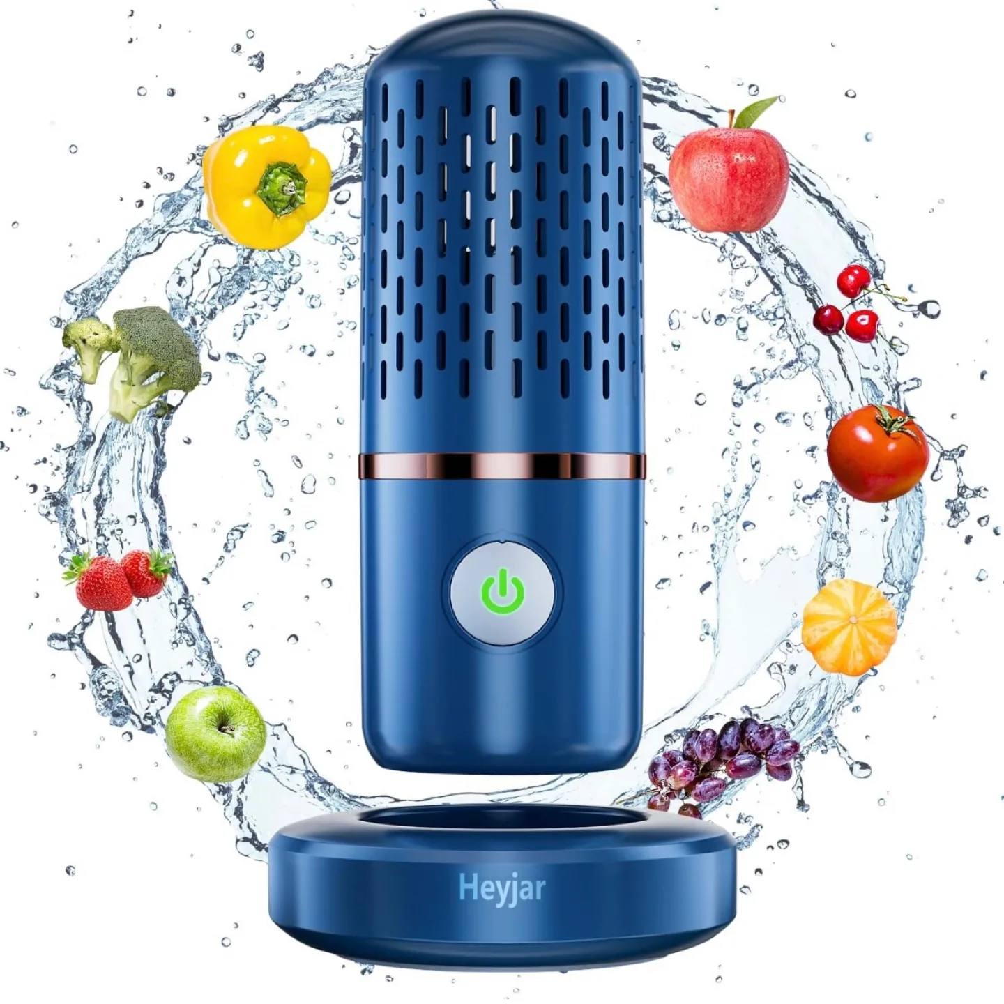 Fruit & Vegetable Cleaner,Portable Wireless Food Purifier image indicator(2)