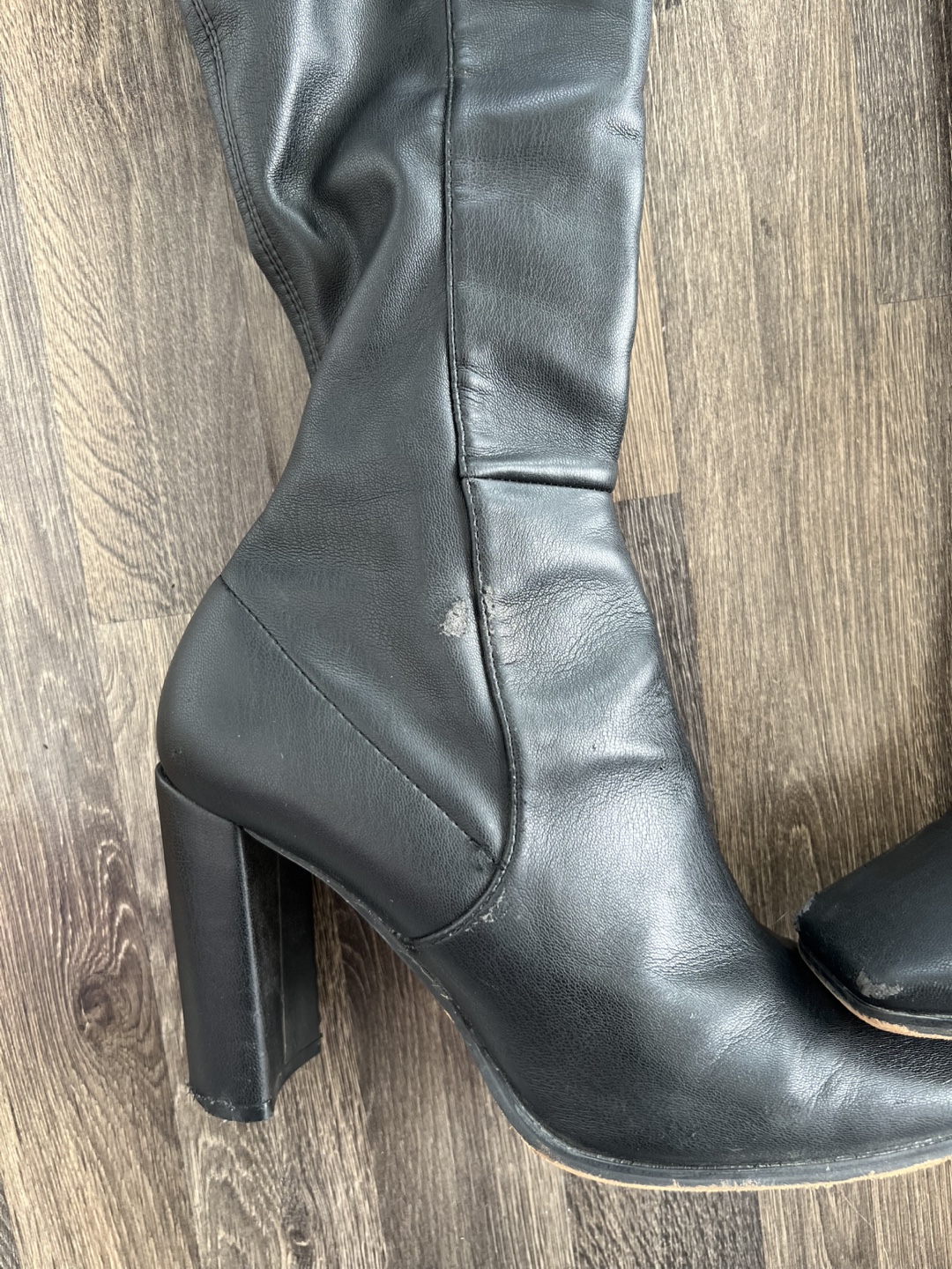 Aldo Black Thigh High Boots - photo 2