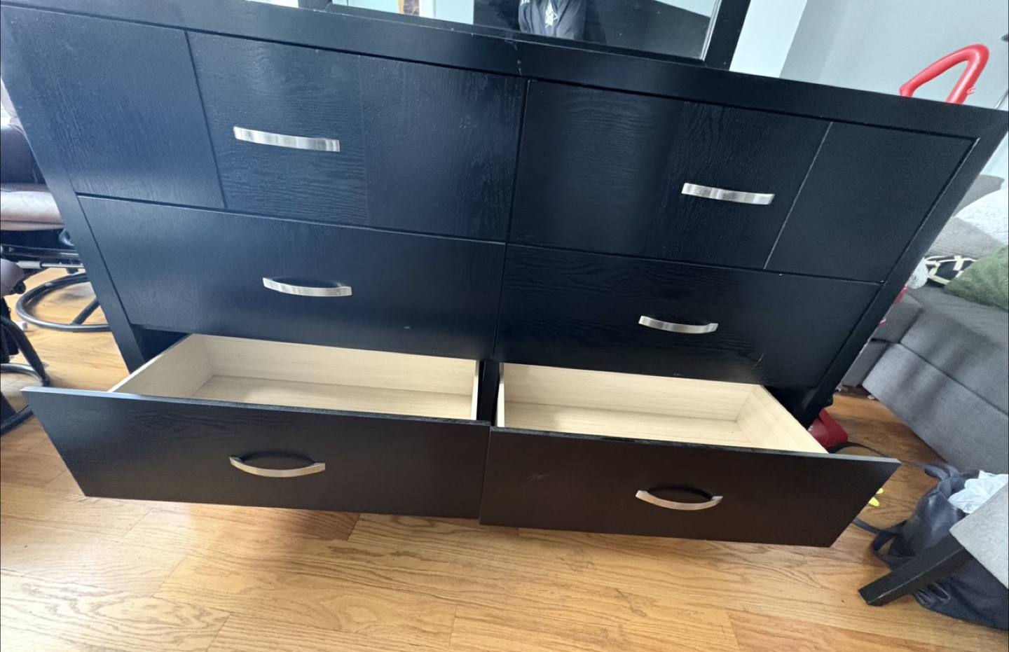 Black Dresser with Mirror - photo 5