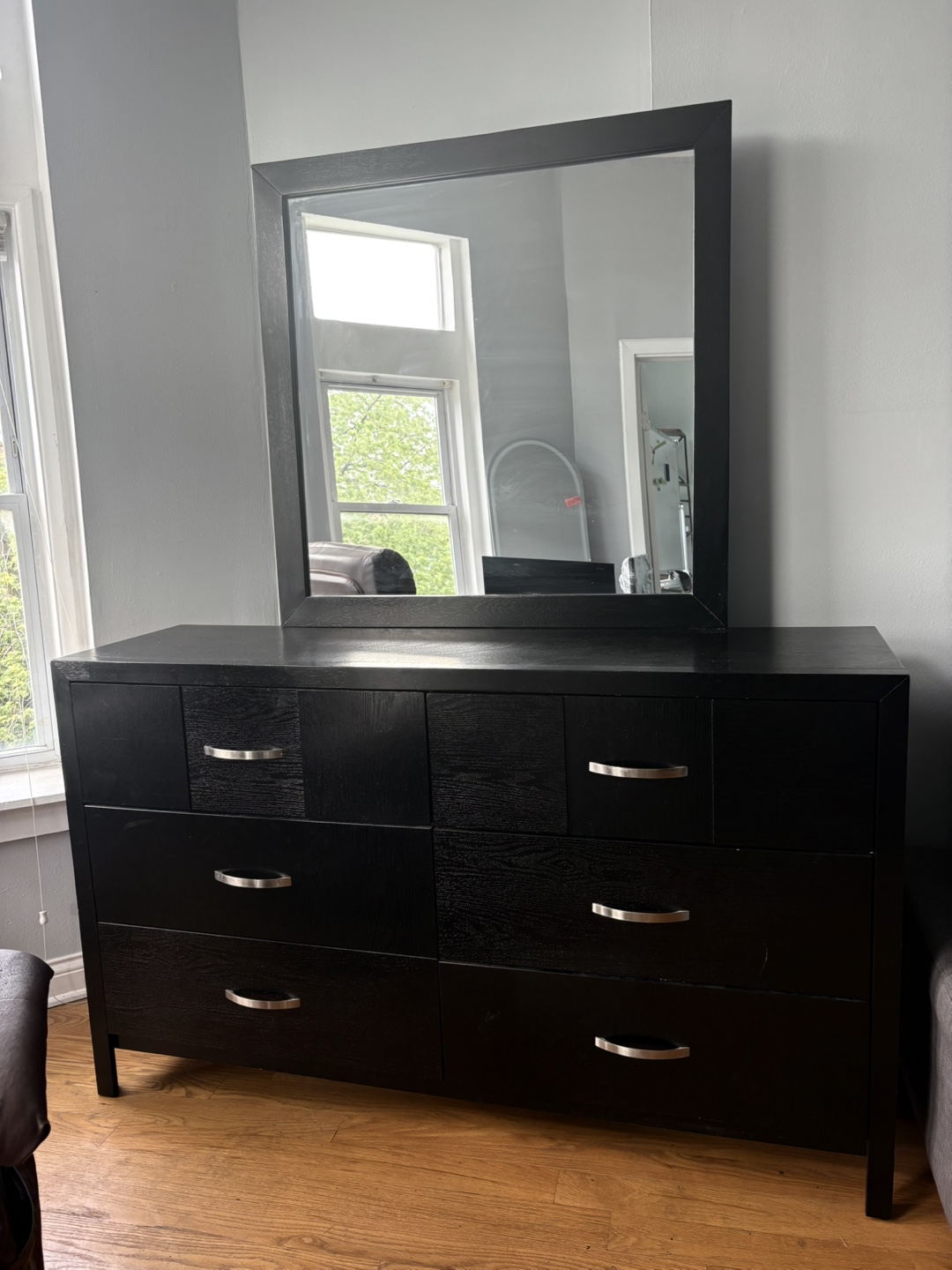 Black Dresser with Mirror - photo 3