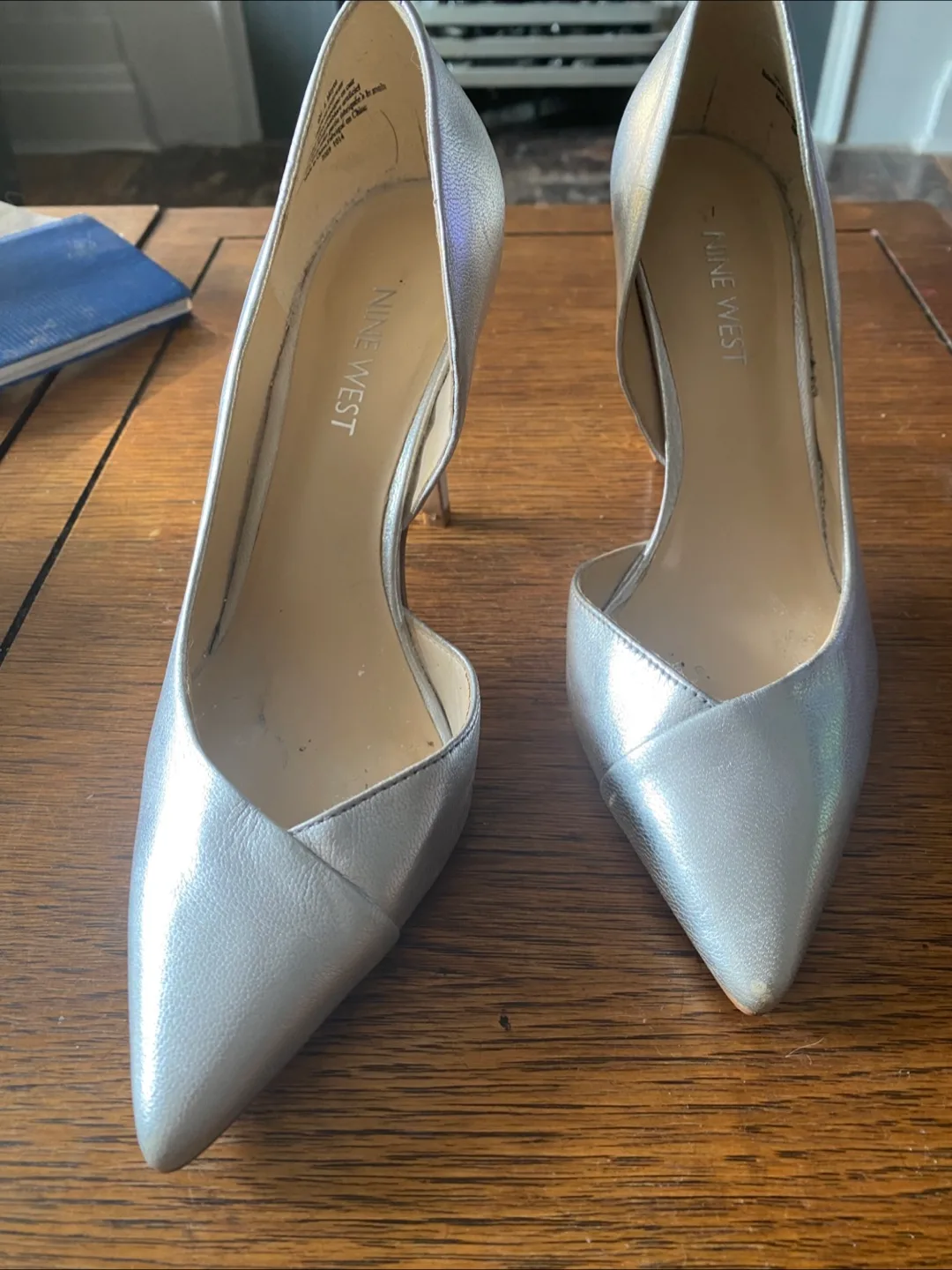 Silver Nine West Heels thumbnail