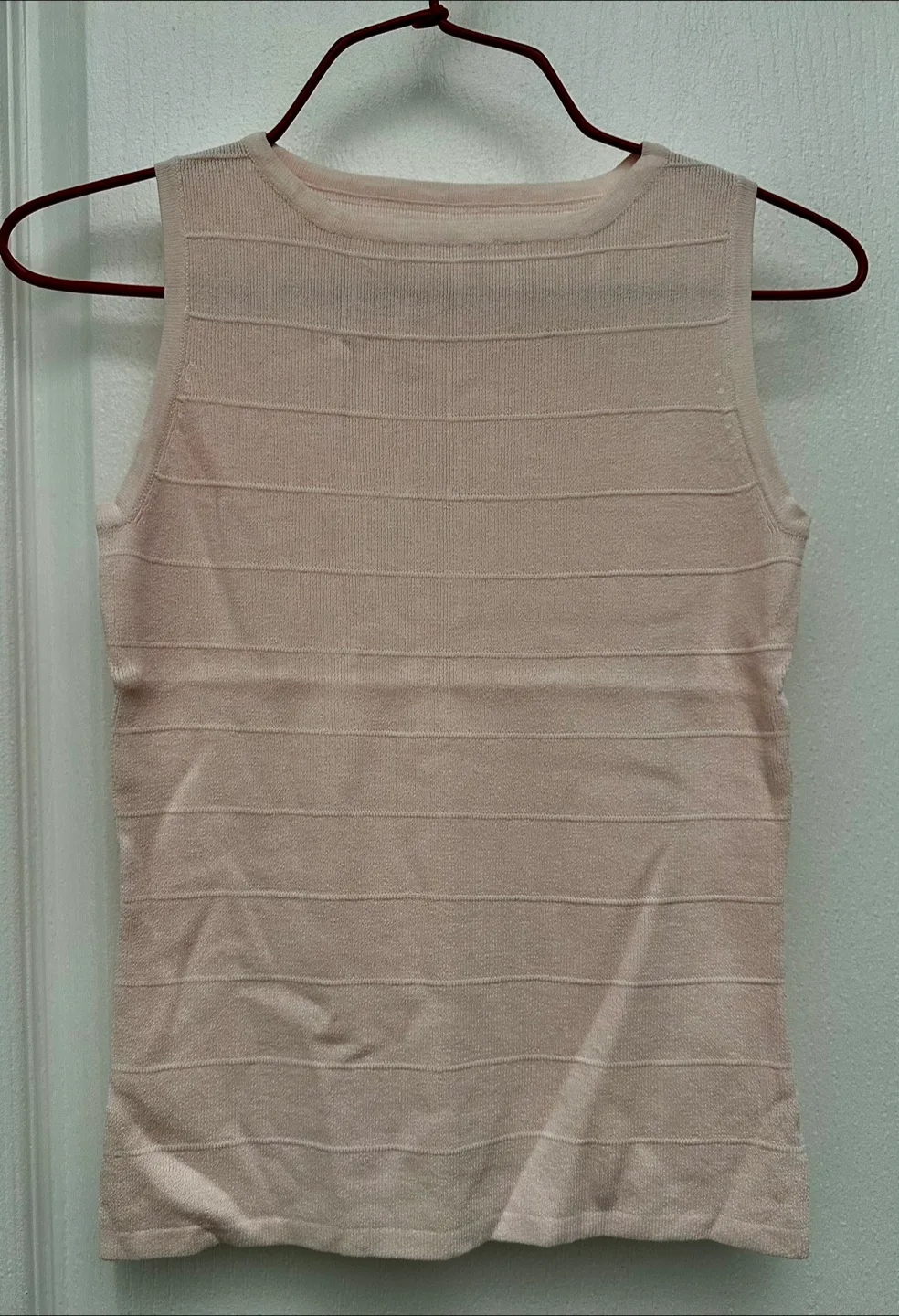 Pale Pink knitted Tank Top and Cardigan Set image indicator(4)