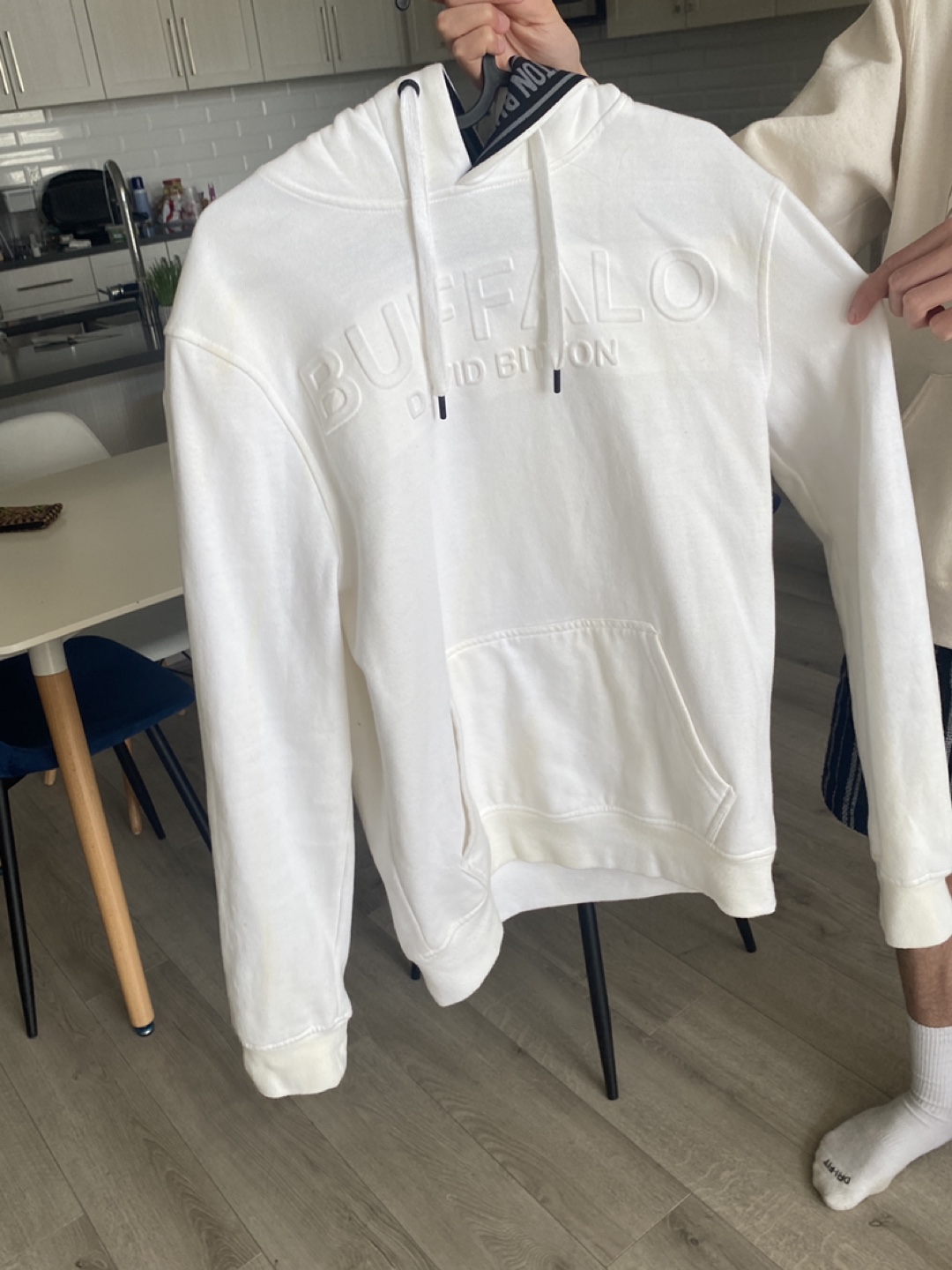 Buffalo David Bitton White Hoodie