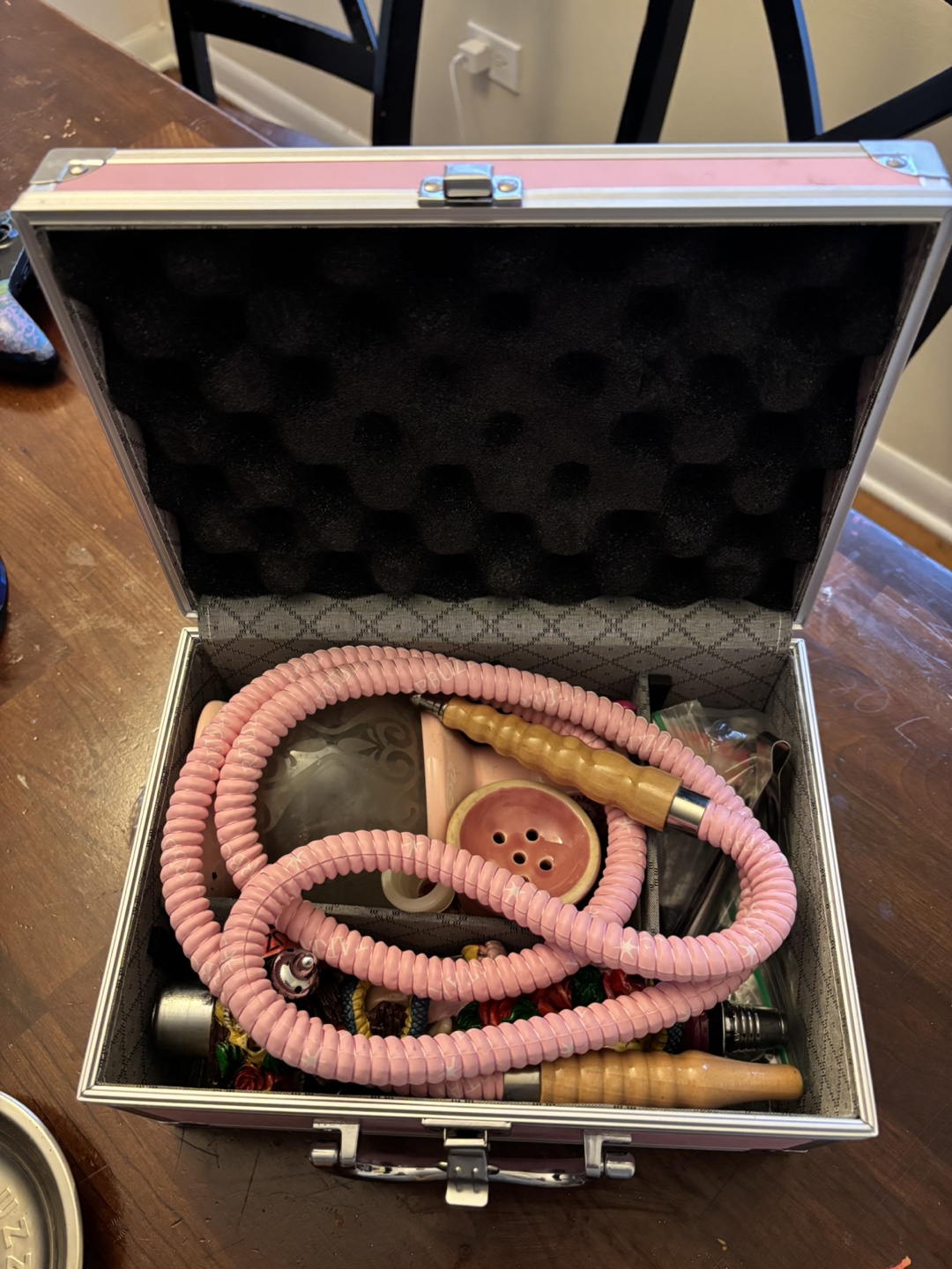 Pink Carry Case with Hookah Accessories - photo 3