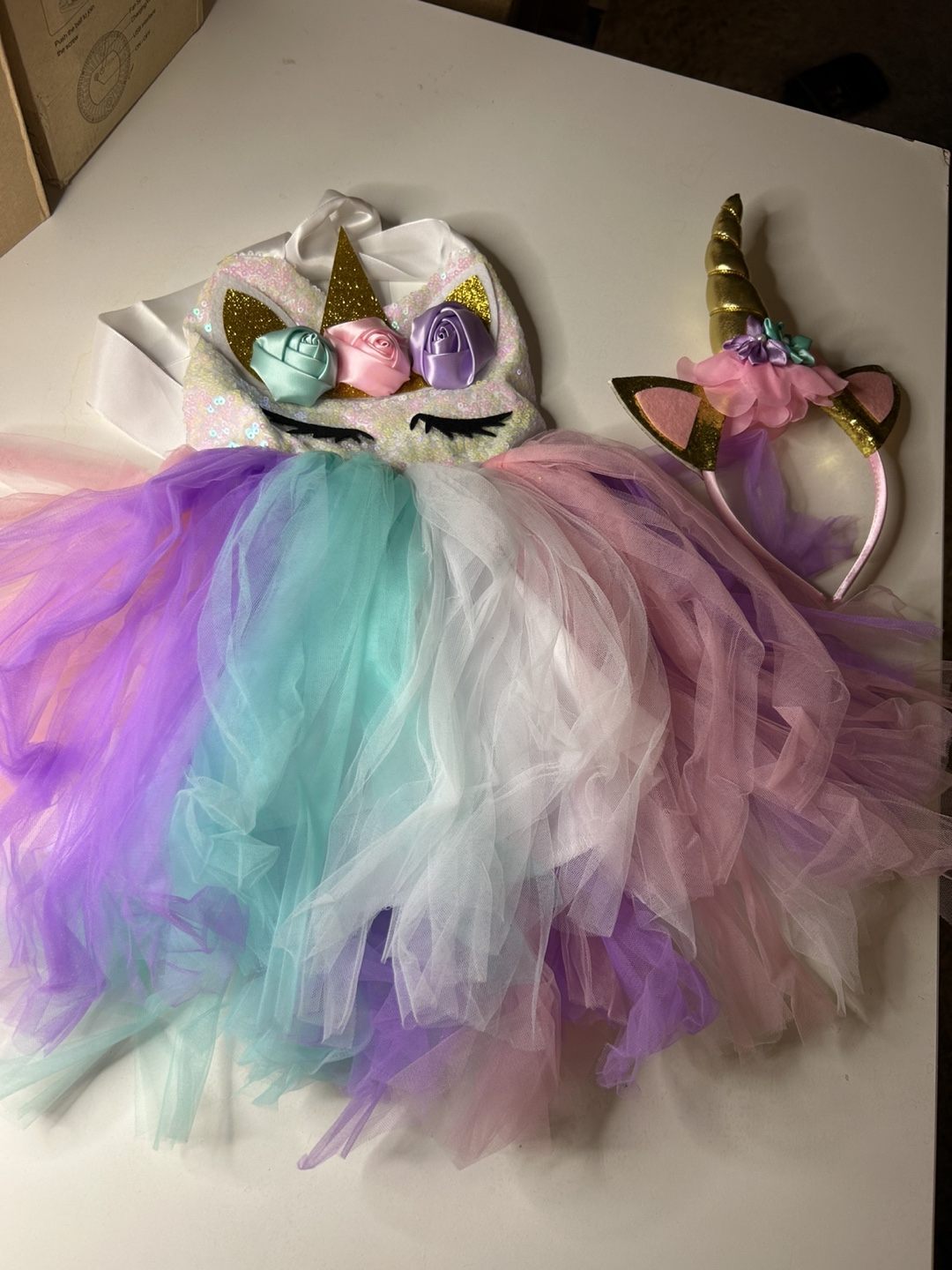 Unicorn Dress and Accessories, Size 2T - photo 3