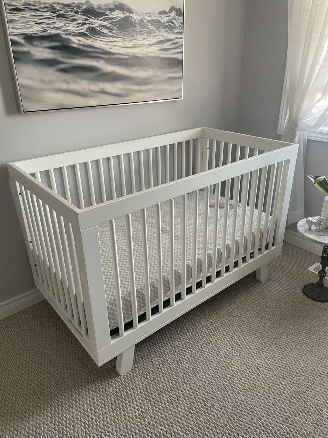 White designer Crib