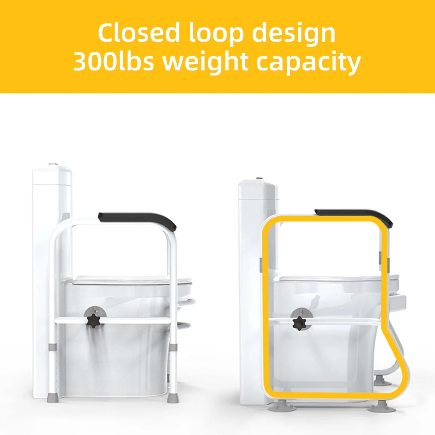 New Toilet Safety Frame  Bathroom Handrails Assist image indicator(3)