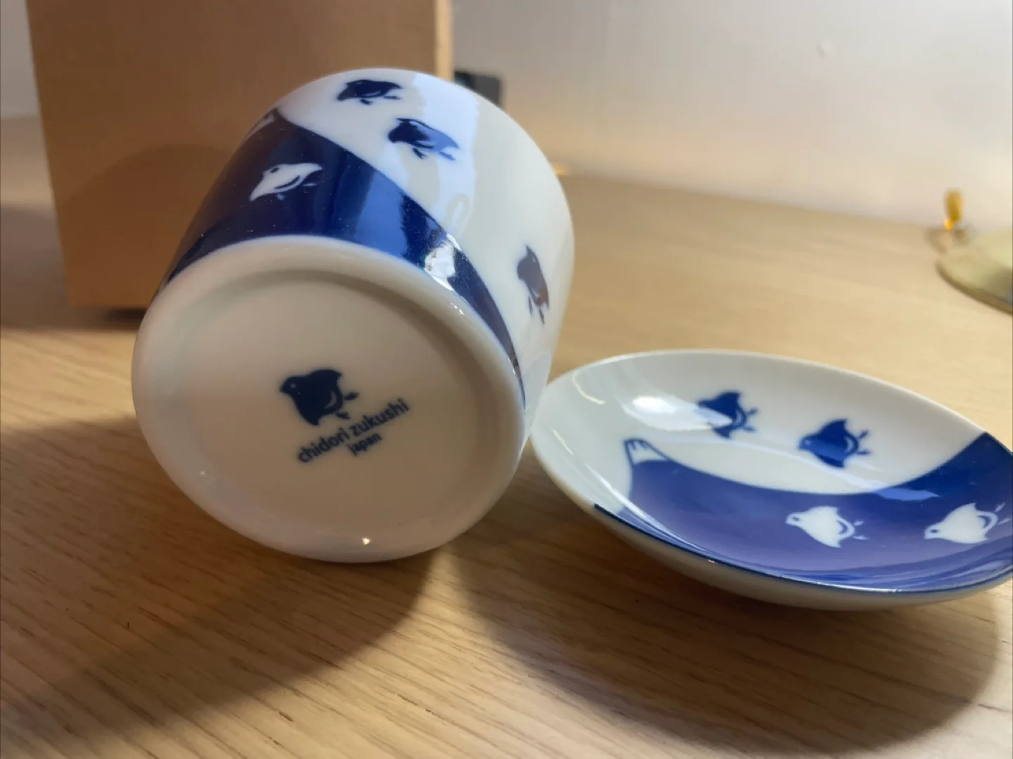 Chidori Zukushi Ceramic Cup and Saucer Set image indicator(3)