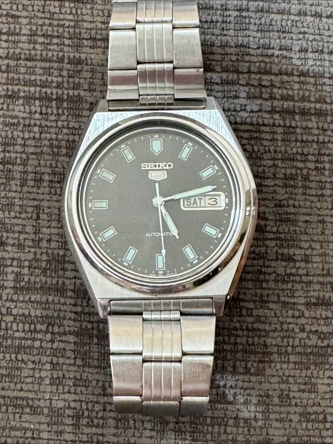 Seiko 5 Vintage Automatic Watch Grey 37mm 7009-876A image indicator(2)