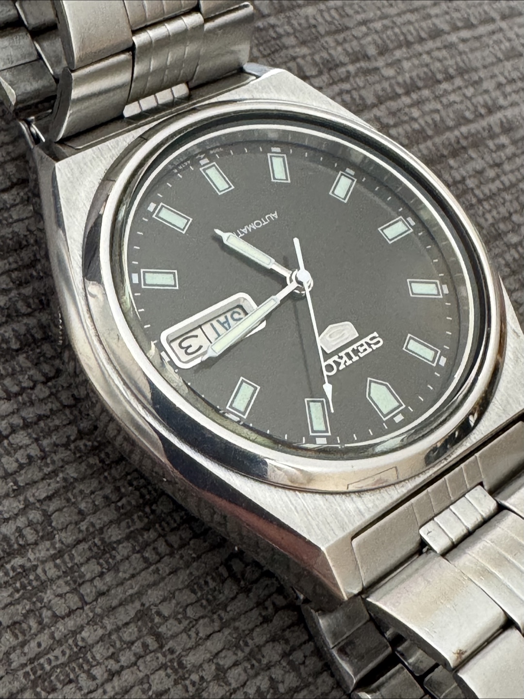 Seiko 5 Vintage Automatic Watch Grey 37mm 7009-876A - photo 5