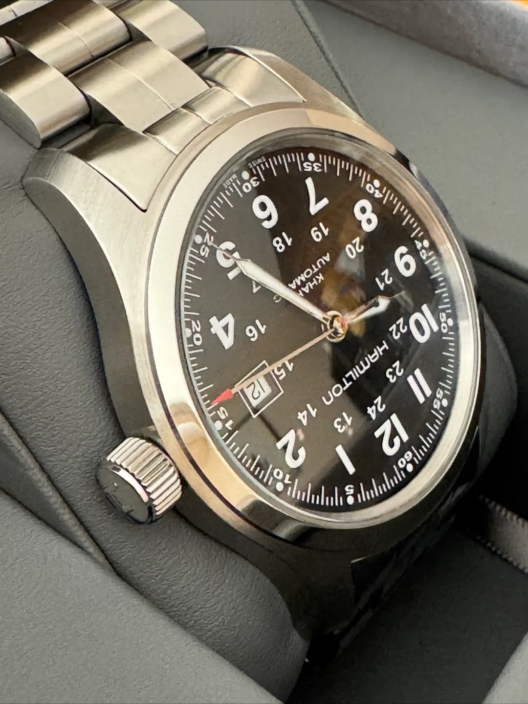 Hamilton Khaki Field Automatic 42mm Watch H70515137 image indicator(5)