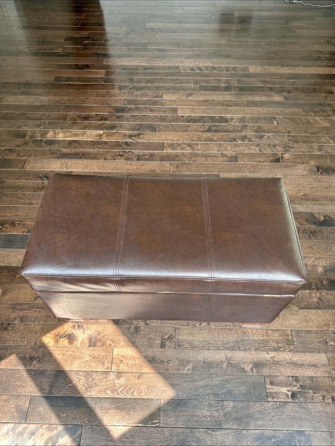 Brown Storage Ottoman