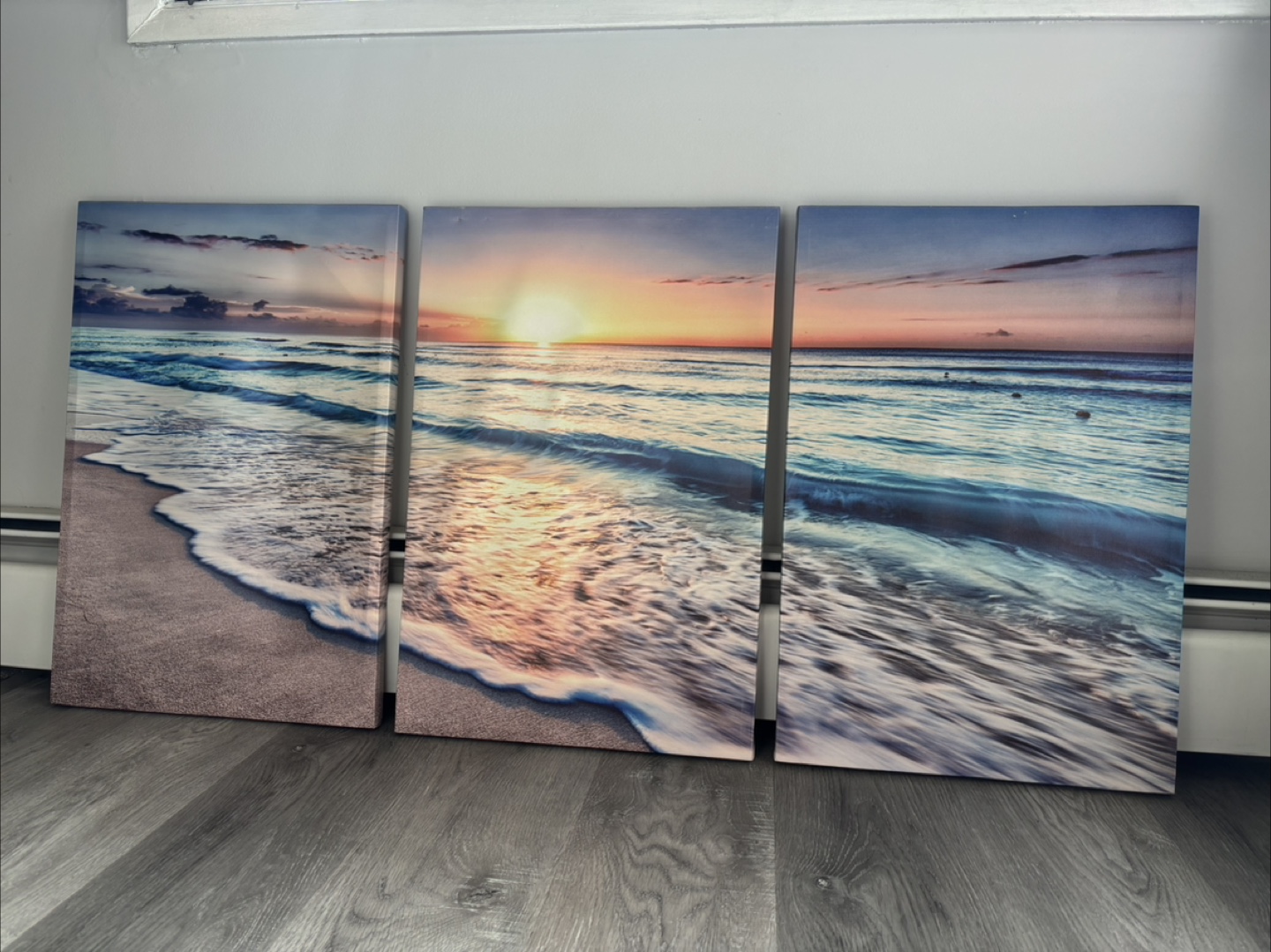 Beach Sunset Canvas Art Set
