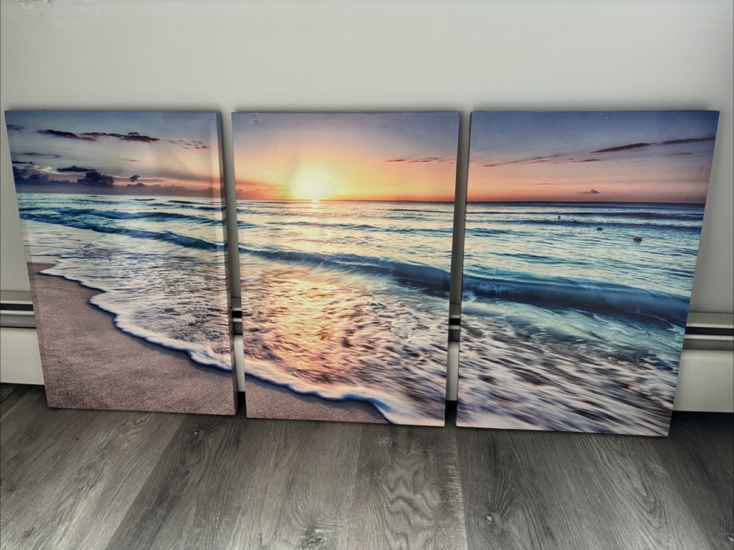 Beach Sunset Canvas Art Set - photo 2
