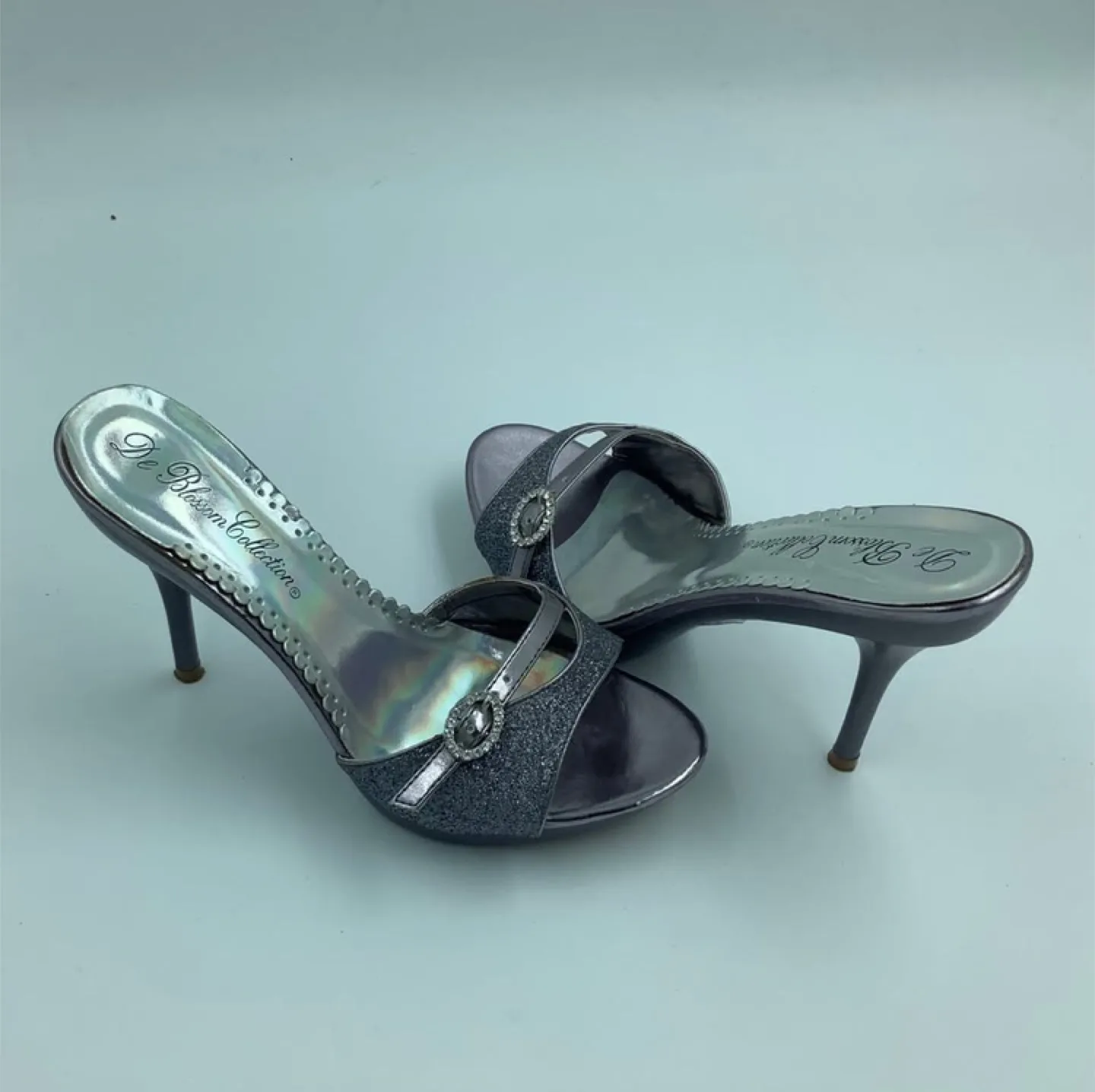 De Blossom Collection Glitter Purple Heels image indicator(4)