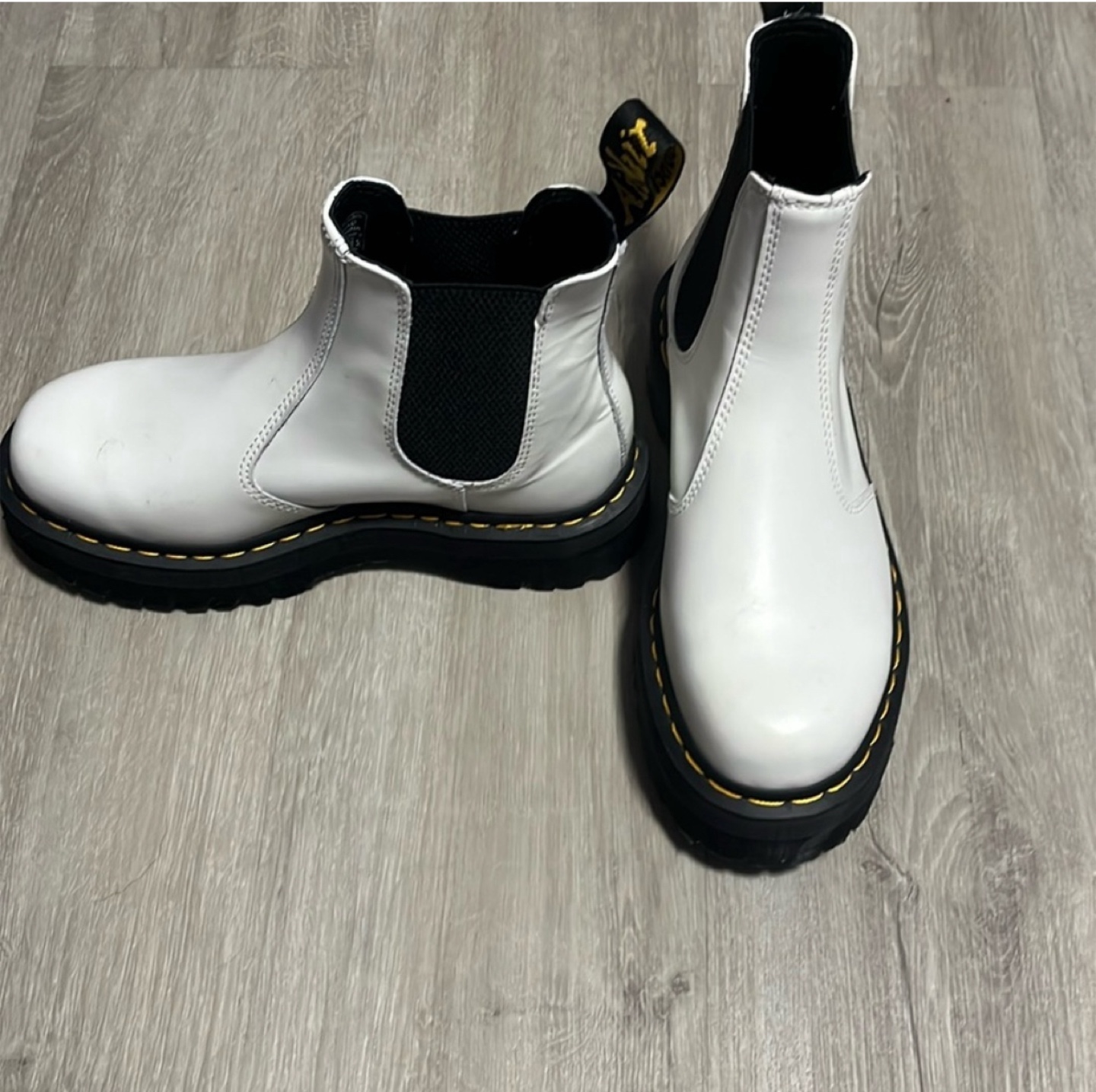 White Platform Dr.Marten Boots