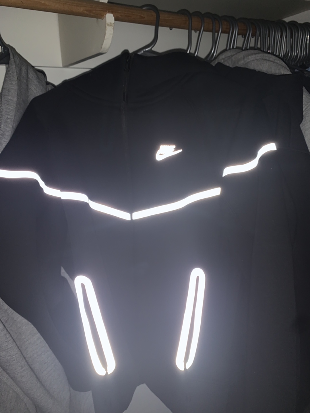 Nike Tech Reflective Black Zip up medium