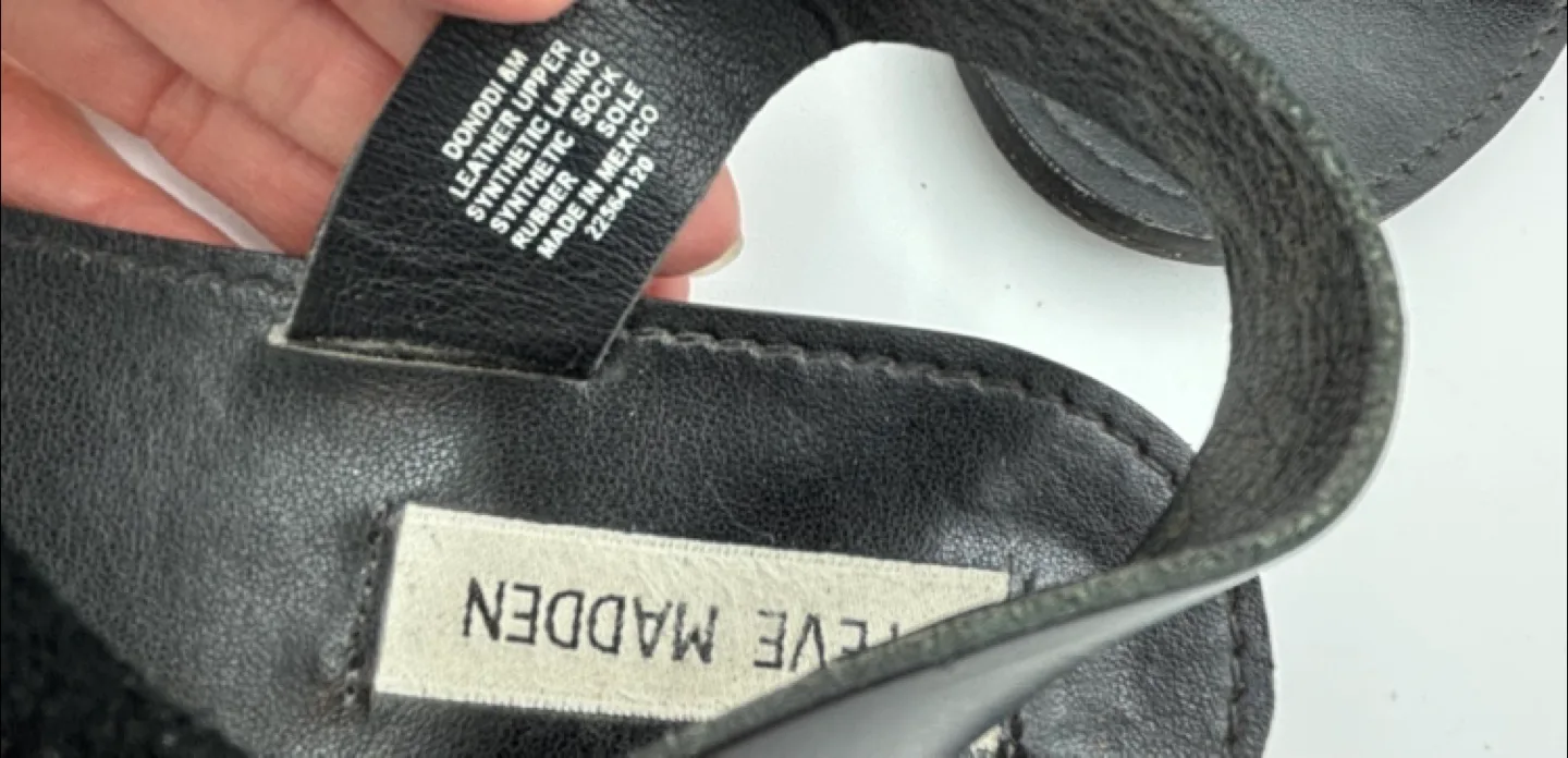 Steve Madden Black Sandals image indicator(5)