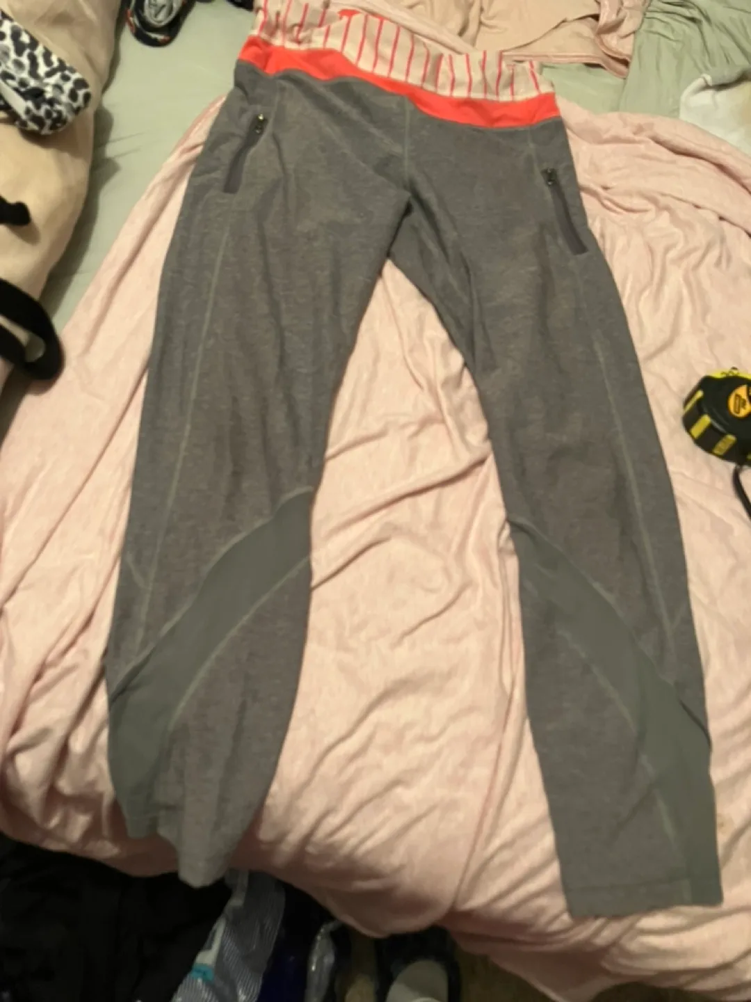 Lululemon Grey Leggings Size 10 thumbnail