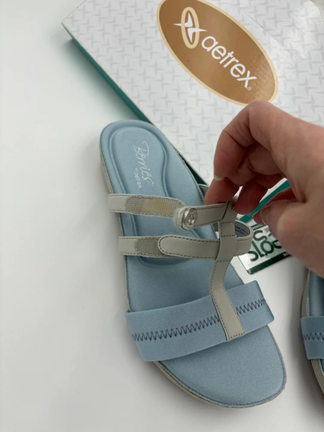 Aetrex Blueberry Sandals - Size 8 (Brand new in box) image indicator(6)