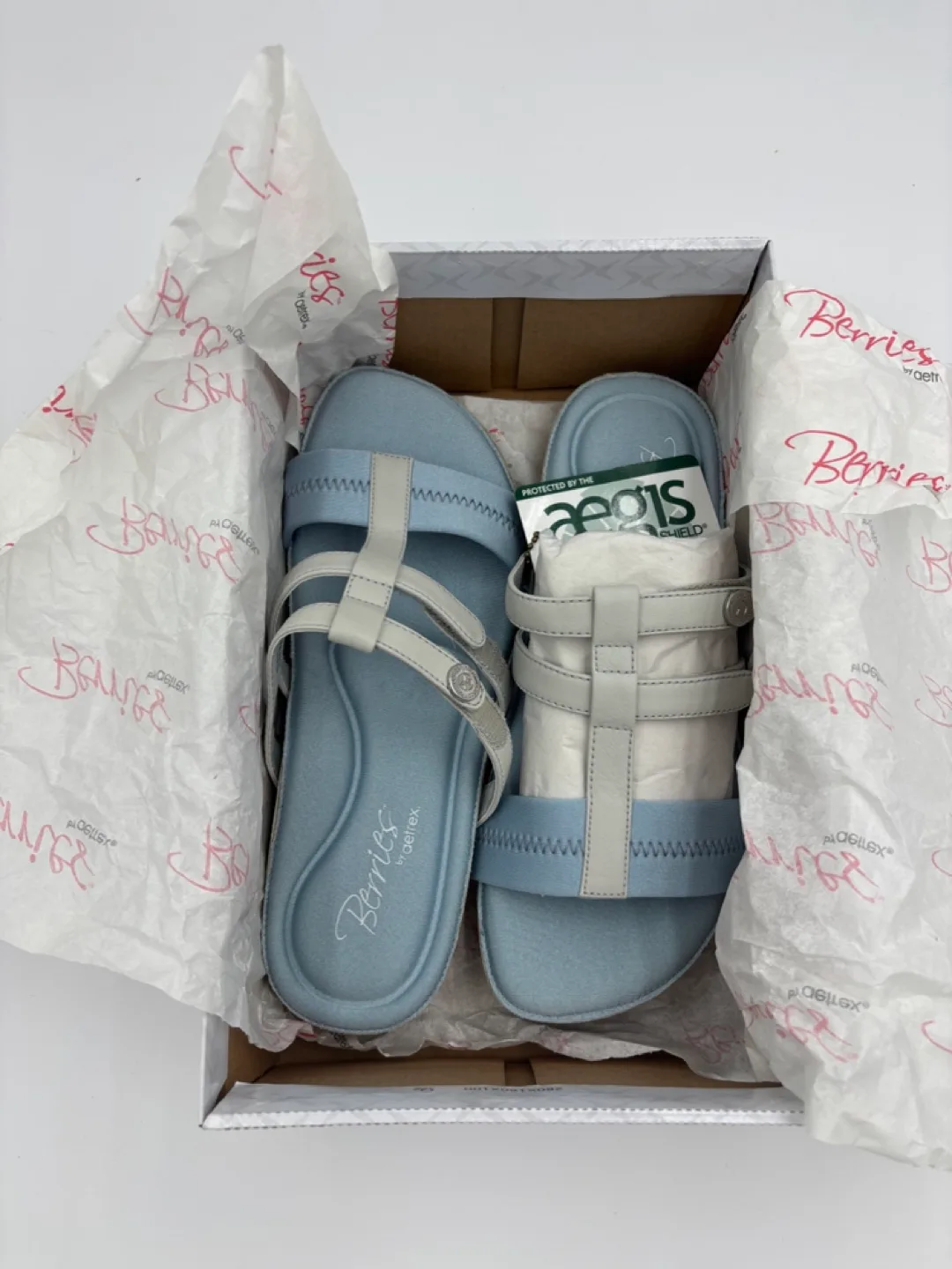 Aetrex Blueberry Sandals - Size 8 (Brand new in box) image indicator(5)