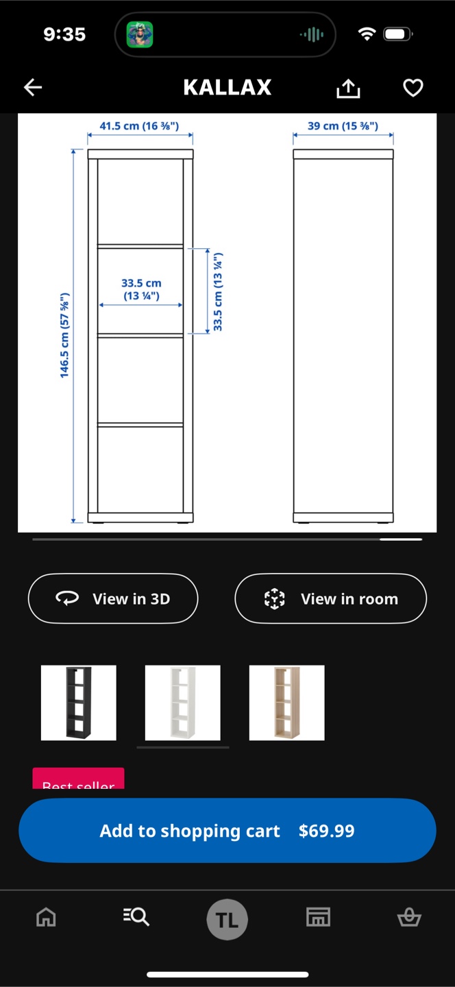 IKEA Kallax White Bookshelf - photo 2