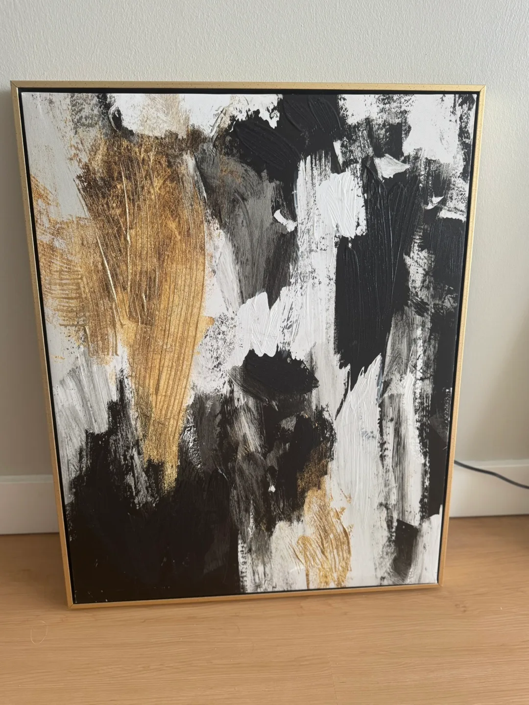 Modern 2-Piece Abstract Wall Art – Framed, Neutral Tones, Ready image indicator(4)