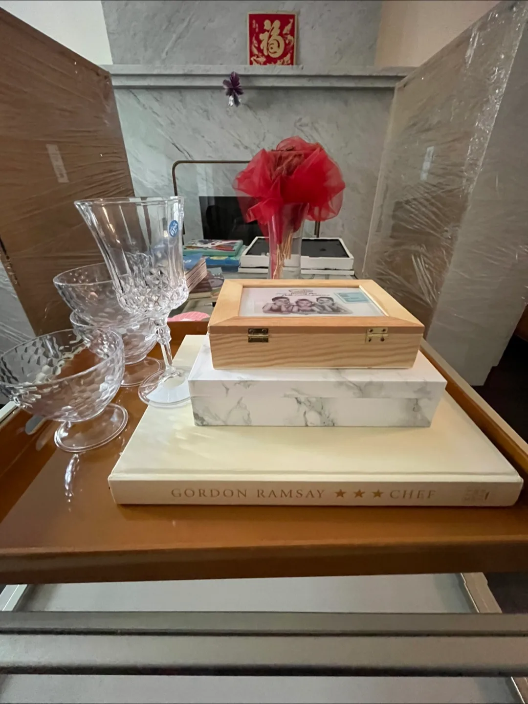 FREE! Gordon Ramsay cookbook, decorative box, wine goblets thumbnail