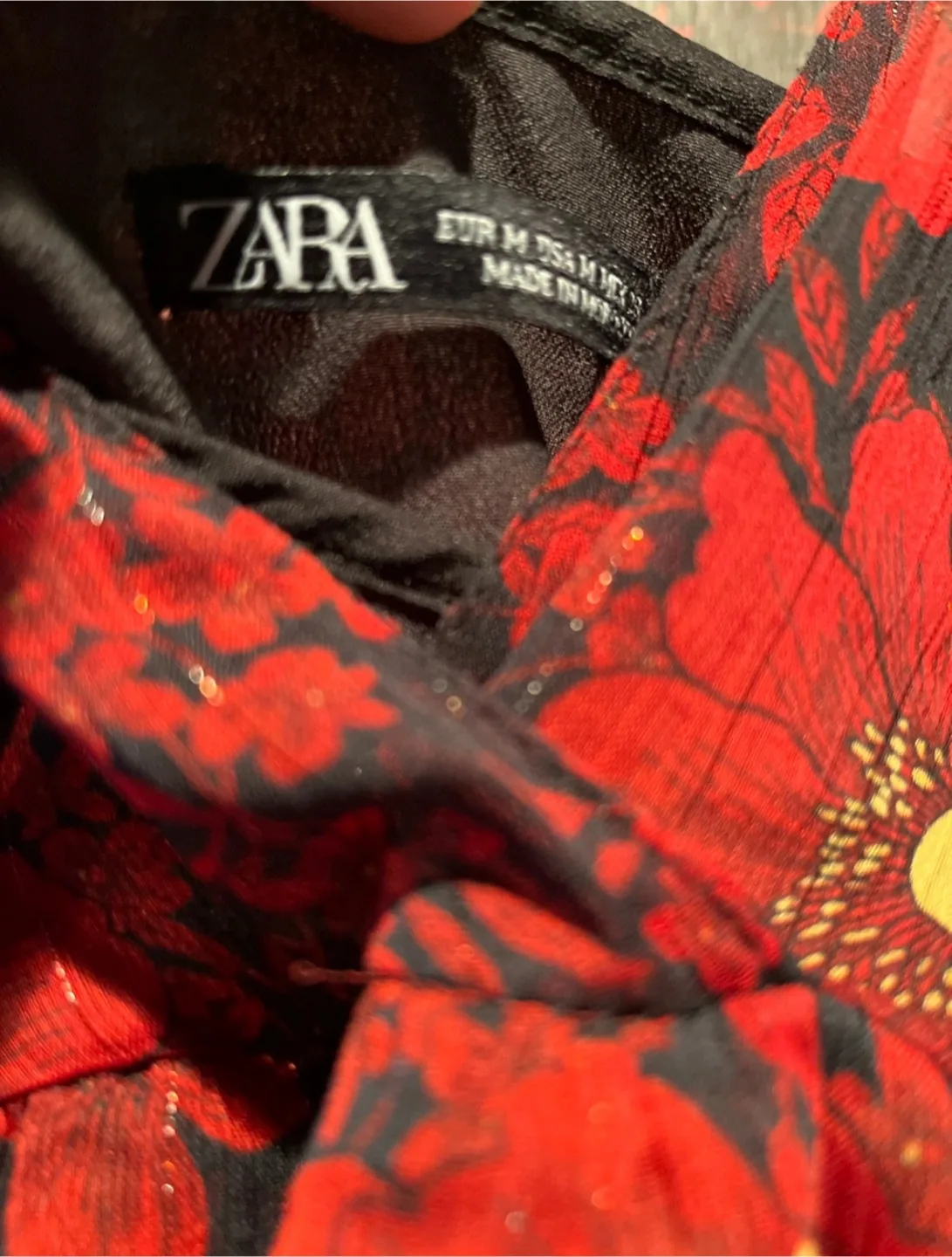 Zara Floral Print Dress - Size M image indicator(3)