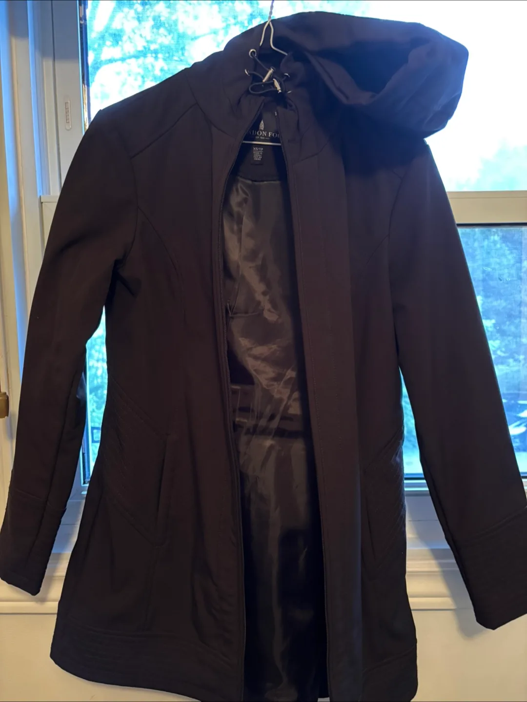 Black Hooded Jacket - Size XS/TP thumbnail