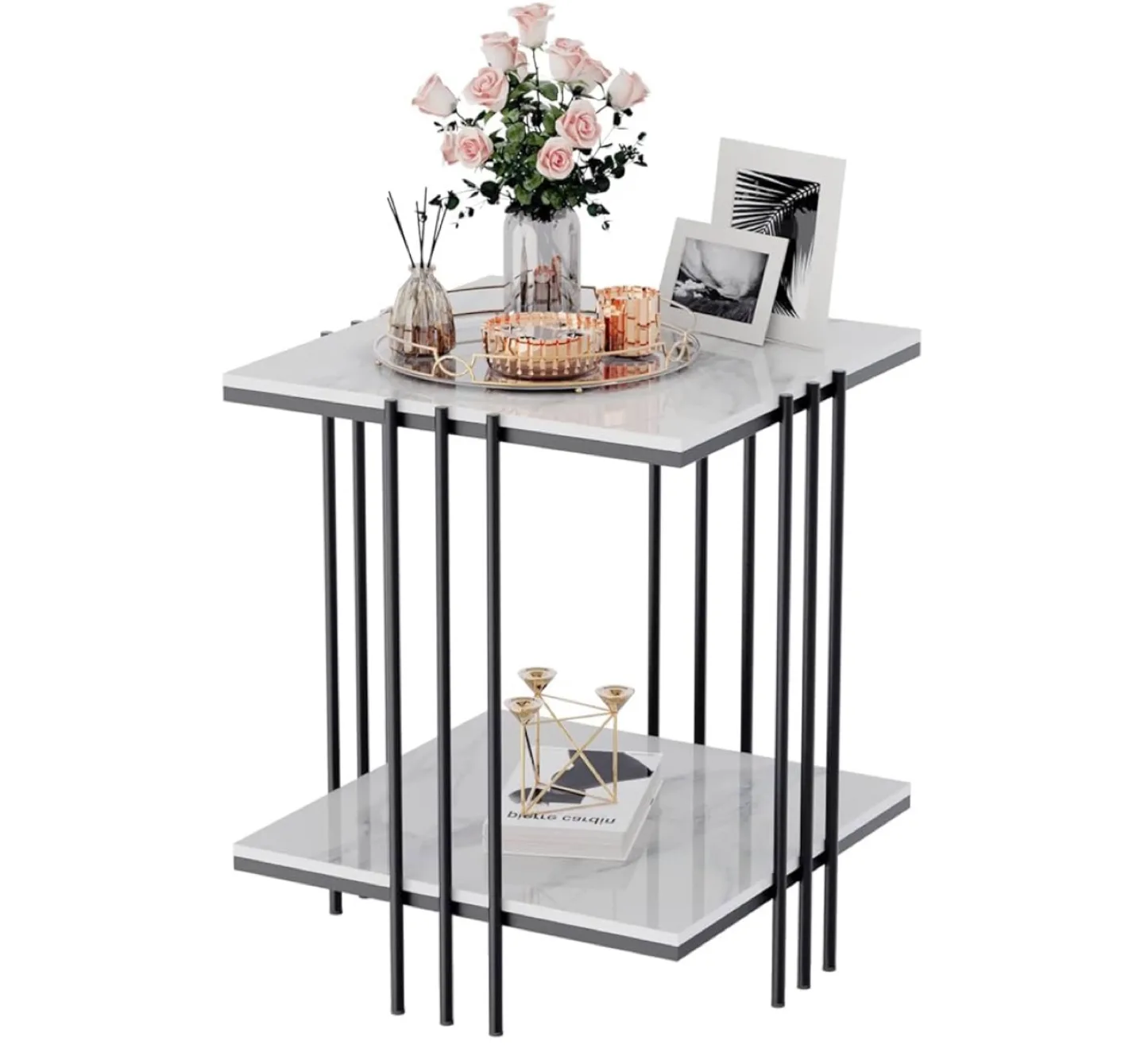 New Modern Two-Tier Side Table image indicator(2)