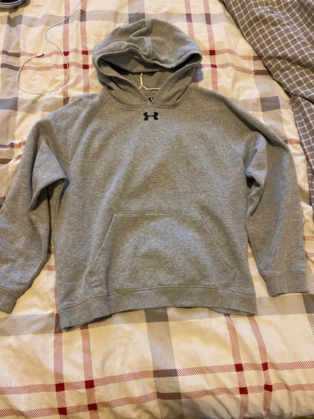 GREY UNDER ARMOUR HOODIE thumbnail