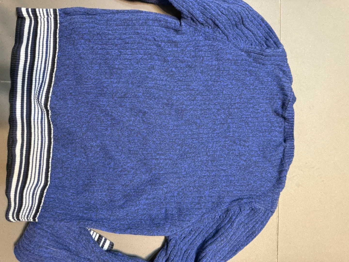 Topshop Petite Blue Ribbed Sweater image indicator(2)