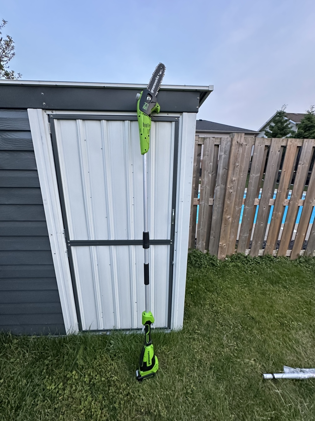Greenworks 24V 8” pole saw