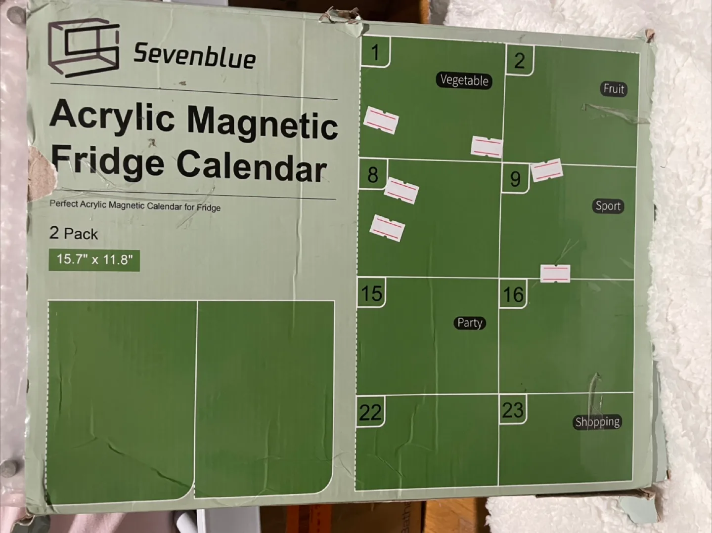 Acrylic Magnetic Fridge Calendar 2 Pack thumbnail