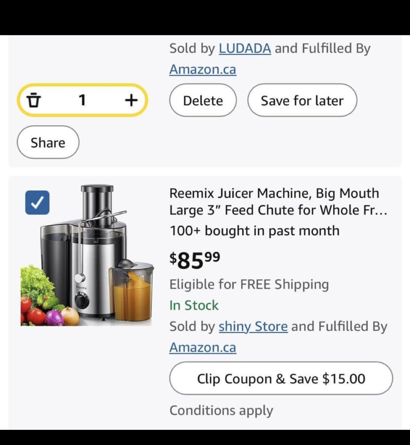 Reemix Juicer Machine, Big Mouth