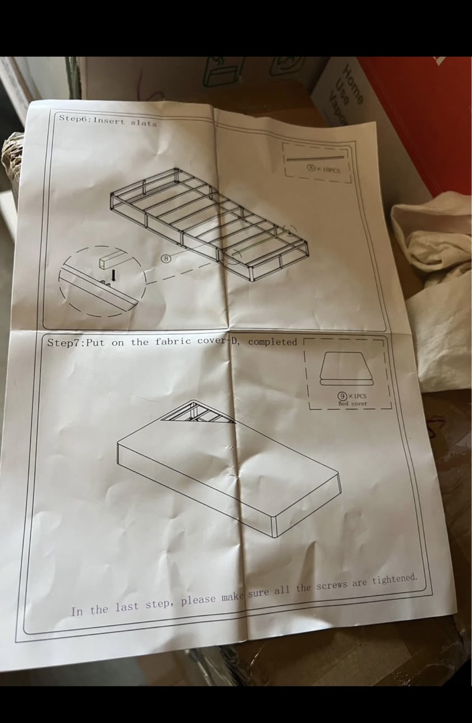 TWIN BOX SPRING METAL BED FRAME - photo 2
